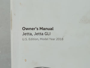 2018 Volkswagen Jetta Owners Manual Book Guide OEM Used Auto Parts