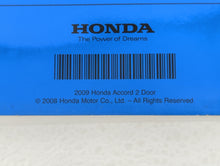 2009 Honda Accord Owners Manual Book Guide P/N:31TE0610 00X31-TE0-6100 OEM Used Auto Parts