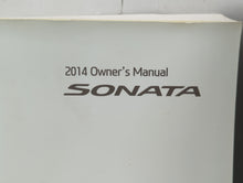 2014 Hyundai Sonata Owners Manual Book Guide P/N:A3S0-EU38A OEM Used Auto Parts