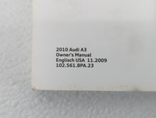 2010 Audi A3 Owners Manual Book Guide OEM Used Auto Parts