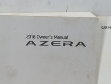 2016 Hyundai Azera Owners Manual Book Guide P/N:G3V0-EU56A OEM Used Auto Parts