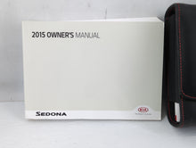 2015 Kia Sedona Owners Manual Book Guide P/N:FA90-EU4OD OEM Used Auto Parts