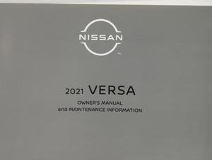 2021 Nissan Versa Owners Manual Book Guide OEM Used Auto Parts