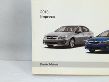 2013 Subaru Impreza Owners Manual Book Guide P/N:A1140BE-A OEM Used Auto Parts