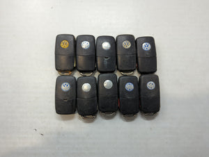 Lot of 9 Volkswagen Keyless Entry Remote Fob MIXED FCC IDS MIXED PART