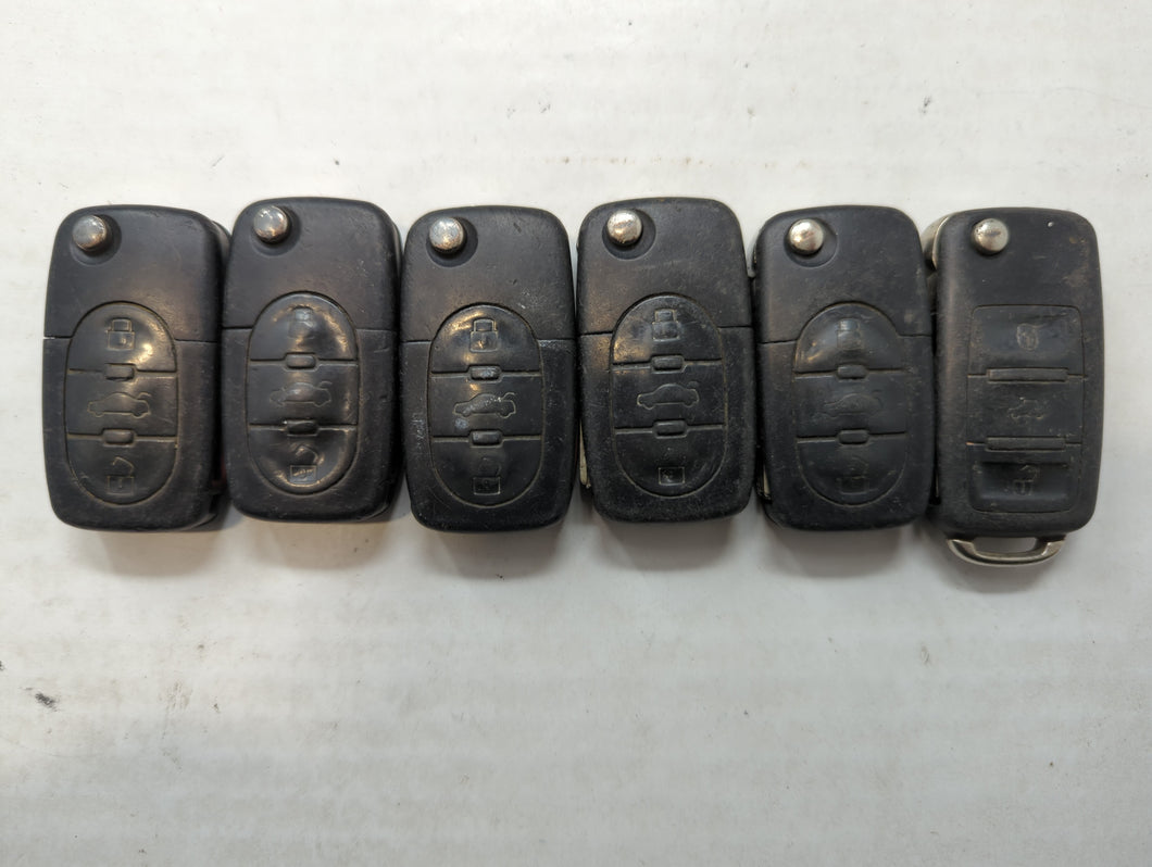 Lot of 6 Audi Keyless Entry Remote Fob MYT8Z0837231 | MZ241081963 MIXED