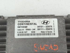 2011-2014 Hyundai Sonata PCM Engine Control Computer ECU ECM PCU OEM P/N:39101-2G673 Fits Fits 2011 2012 2013 2014 OEM Used Auto Parts