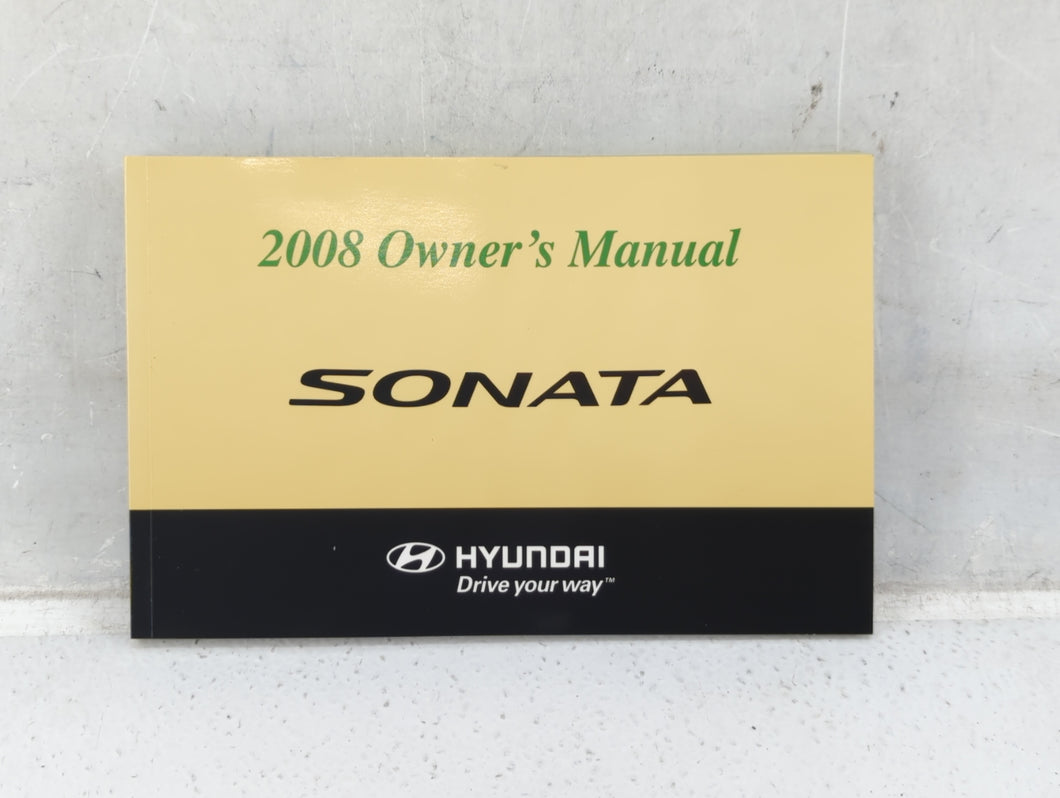 2008 Hyundai Sonata Owners Manual Book Guide P/N:A3K0-EU71R OEM Used Auto Parts