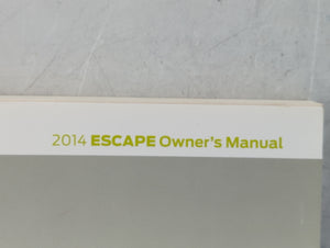 2014 Ford Escape Owners Manual Book Guide P/N:EJ5J-19A321 AB OEM Used Auto Parts
