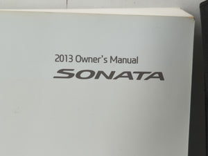 2013 Hyundai Sonata Owners Manual Book Guide P/N:A3S0-EU23A OEM Used Auto Parts