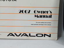 2007 Toyota Avalon Owners Manual Book Guide P/N:01999-41427 OEM Used Auto Parts