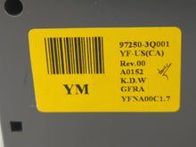 2011-2013 Hyundai Sonata Climate Control Module Temperature AC/Heater Replacement P/N:97250-3Q001 Fits Fits 2011 2012 2013 OEM Used Auto Parts