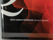 2010 Subaru Legacy Owners Manual Book Guide OEM Used Auto Parts