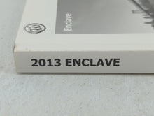 2013 Buick Enclave Owners Manual Book Guide P/N:22744235 OEM Used Auto Parts