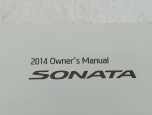 2014 Hyundai Sonata Owners Manual Book Guide P/N:A3S0-EU38A OEM Used Auto Parts