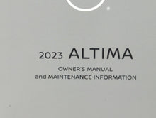 2023 Nissan Altima Owners Manual Book Guide P/N:OM23EA 0L34U1 OEM Used Auto Parts