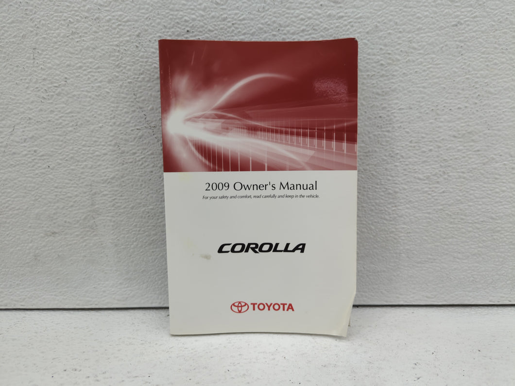 2009 Toyota Corolla Owners Manual Book Guide P/N:01999-12A89 OEM Used Auto Parts