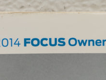 2014 Ford Focus Owners Manual Book Guide P/N:EM5J 19A321 AA OEM Used Auto Parts