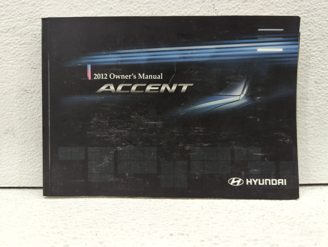 2012 Hyundai Accent Owners Manual Book Guide P/N:A1R0-EU1NG OEM Used Auto Parts