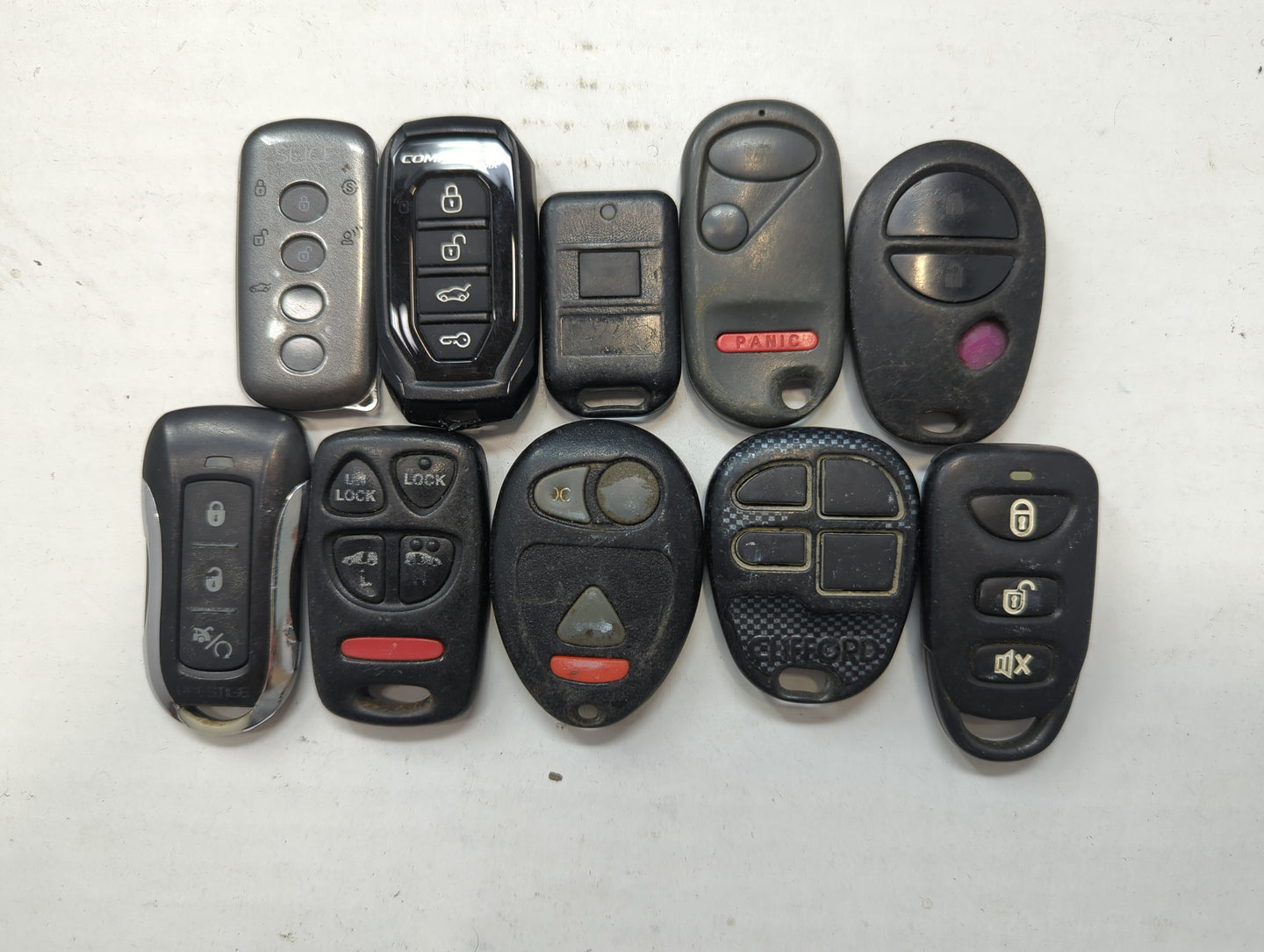 Lot of 10 Aftermarket Keyless Entry Remote Fob MIXED FCC IDS MIXED PART - Oemusedautoparts1.com