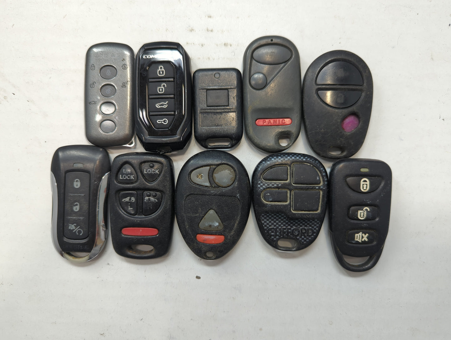 Lot of 10 Aftermarket Keyless Entry Remote Fob MIXED FCC IDS MIXED PART - Oemusedautoparts1.com