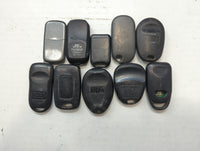 Lot of 10 Aftermarket Keyless Entry Remote Fob MIXED FCC IDS MIXED PART - Oemusedautoparts1.com
