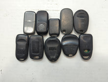 Lot of 10 Aftermarket Keyless Entry Remote Fob MIXED FCC IDS MIXED PART