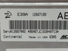 2017-2020 Chevrolet Impala PCM Engine Control Computer ECU ECM PCU OEM P/N:12667189 Fits Fits 2017 2018 2019 2020 OEM Used Auto Parts