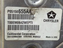 2012 Chrysler 200 PCM Engine Control Computer ECU ECM PCU OEM P/N:P0515065AA Fits OEM Used Auto Parts