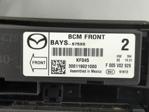 2017-2018 Mazda 3 Fusebox Fuse Box Panel Relay Module P/N:B62S-66761 Fits Fits 2017 2018 OEM Used Auto Parts