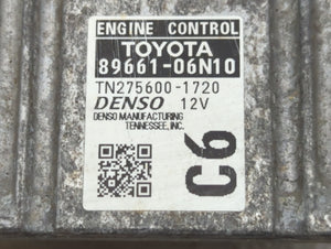 2015 Toyota Camry PCM Engine Control Computer ECU ECM PCU OEM P/N:89661-06N10 Fits OEM Used Auto Parts