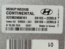 2014-2016 Hyundai Elantra PCM Engine Control Computer ECU ECM PCU OEM P/N:39103-2EML6 39102-2EML6 Fits Fits 2014 2015 2016 OEM Used Auto Parts