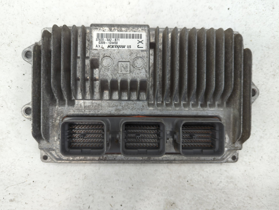 2014 Honda Accord PCM Engine Control Computer ECU ECM PCU OEM P/N:37820-5A-B71 Fits OEM Used Auto Parts