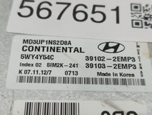 2011-2013 Hyundai Elantra PCM Engine Control Computer ECU ECM PCU OEM P/N:39102-2EMP3 Fits Fits 2011 2012 2013 OEM Used Auto Parts