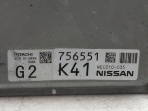 2014 Nissan Pathfinder PCM Engine Control Computer ECU ECM PCU OEM P/N:NEC010-035 Fits OEM Used Auto Parts