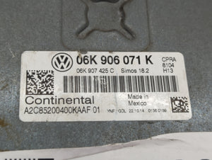 2017 Volkswagen Passat PCM Engine Control Computer ECU ECM PCU OEM P/N:06K 906 071 K 06K 907 425 C Fits OEM Used Auto Parts