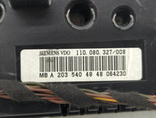 2007 Mercedes-Benz C320 Instrument Cluster Speedometer Gauges Fits OEM Used Auto Parts