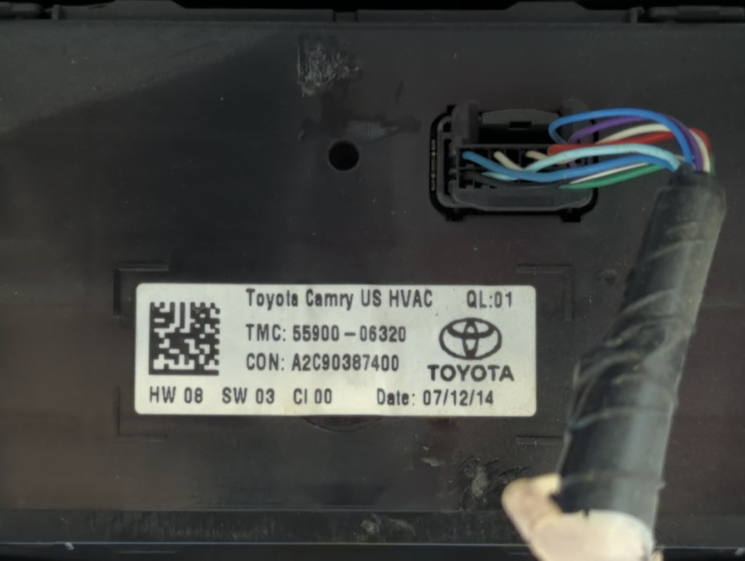 2015 Toyota Camry Radio AM FM Cd Player Receiver Replacement P/N:86140-06070 Fits OEM Used Auto Parts