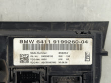 2007-2009 Bmw 328i Climate Control Module Temperature AC/Heater Replacement P/N:6411 9199260-04 Fits 2007 2008 2009 OEM Used Auto Parts