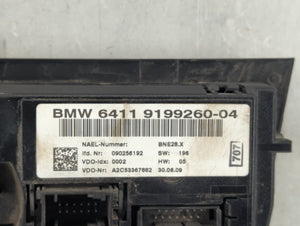 2007-2009 Bmw 328i Climate Control Module Temperature AC/Heater Replacement P/N:6411 9199260-04 Fits 2007 2008 2009 OEM Used Auto Parts