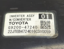 2016 Toyota Prius Hybrid DC Synergy Drive Power Inverter P/N:G9200-47240 G9200-47260 Fits OEM Used Auto Parts