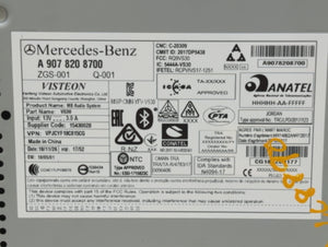 2019 Mercedes-Benz Sprinter Radio AM FM Cd Player Receiver Replacement P/N:ZGS-001 A 907 820 8700 Fits OEM Used Auto Parts