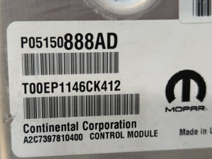 2017 Chrysler Pacifica PCM Engine Control Computer ECU ECM PCU OEM P/N:P68303489AJ P05150888AD, P68303489AK, P68340761AA Fits OEM Used Auto Parts