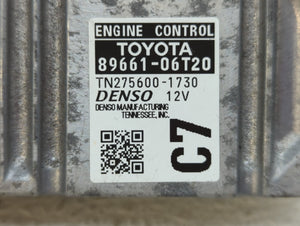 2015 Toyota Camry PCM Engine Control Computer ECU ECM PCU OEM P/N:89661-06T20 Fits OEM Used Auto Parts