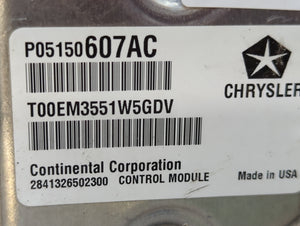 2012 Jeep Compass PCM Engine Control Computer ECU ECM PCU OEM P/N:P0150607AC Fits OEM Used Auto Parts