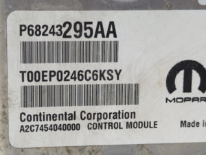 2016 Dodge Caravan PCM Engine Control Computer ECU ECM PCU OEM P/N:P68243295AA Fits Fits 2017 2018 2019 2020 OEM Used Auto Parts