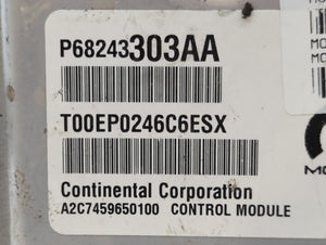 2016 Dodge Ram 1500 PCM Engine Control Computer ECU ECM PCU OEM P/N:P68243303AA Fits Fits 2017 2018 2019 2020 OEM Used Auto Parts