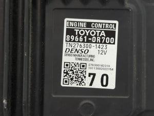 2019-2020 Toyota Rav4 PCM Engine Control Computer ECU ECM PCU OEM P/N:89661-OR700 Fits Fits 2019 2020 OEM Used Auto Parts