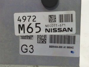 2013-2015 Nissan Sentra PCM Engine Control Computer ECU ECM PCU OEM P/N:NEC011-671 Fits Fits 2013 2014 2015 OEM Used Auto Parts