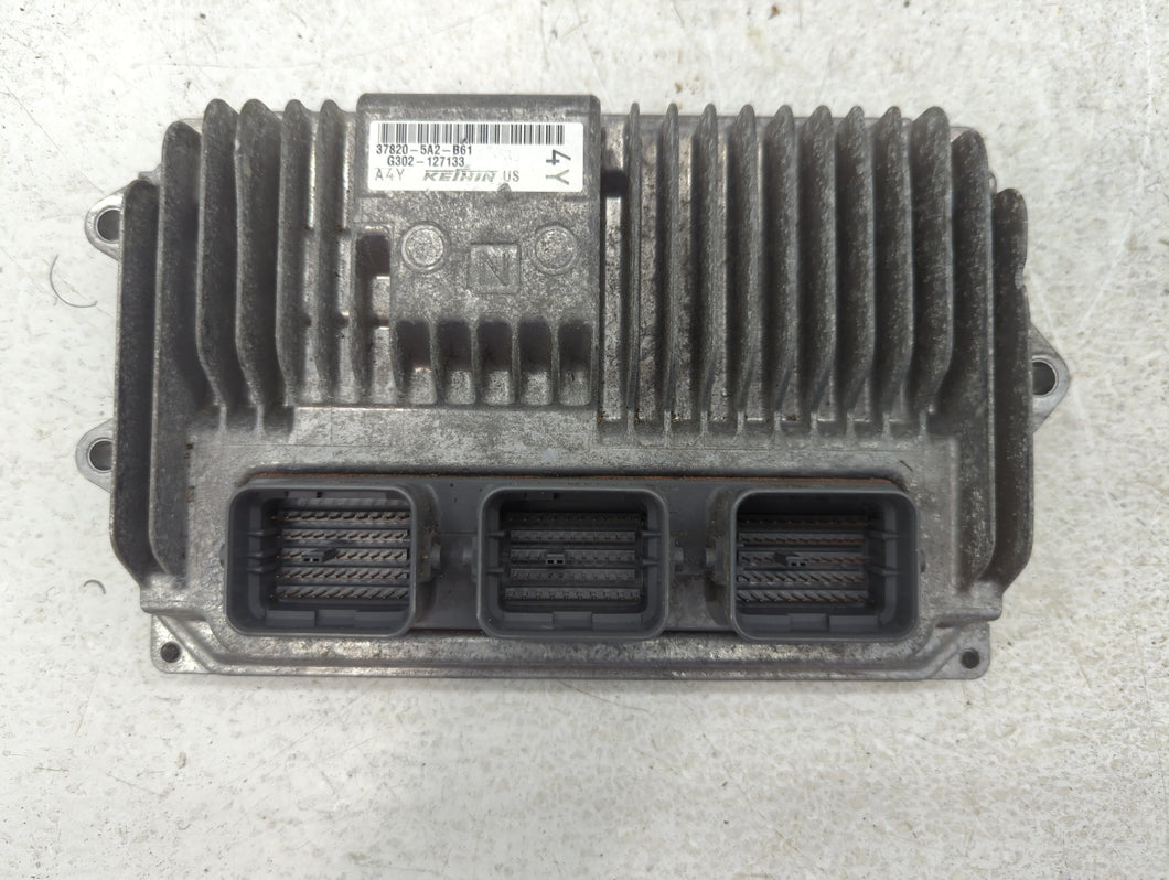 2014 Honda Accord PCM Engine Control Computer ECU ECM PCU OEM P/N:37820-5A2-B61 Fits OEM Used Auto Parts